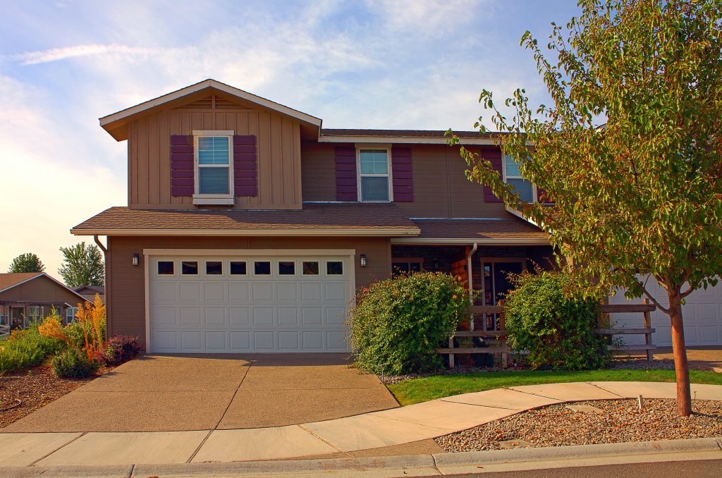 Zillah,USA,House and driveway in suburban neighborhood